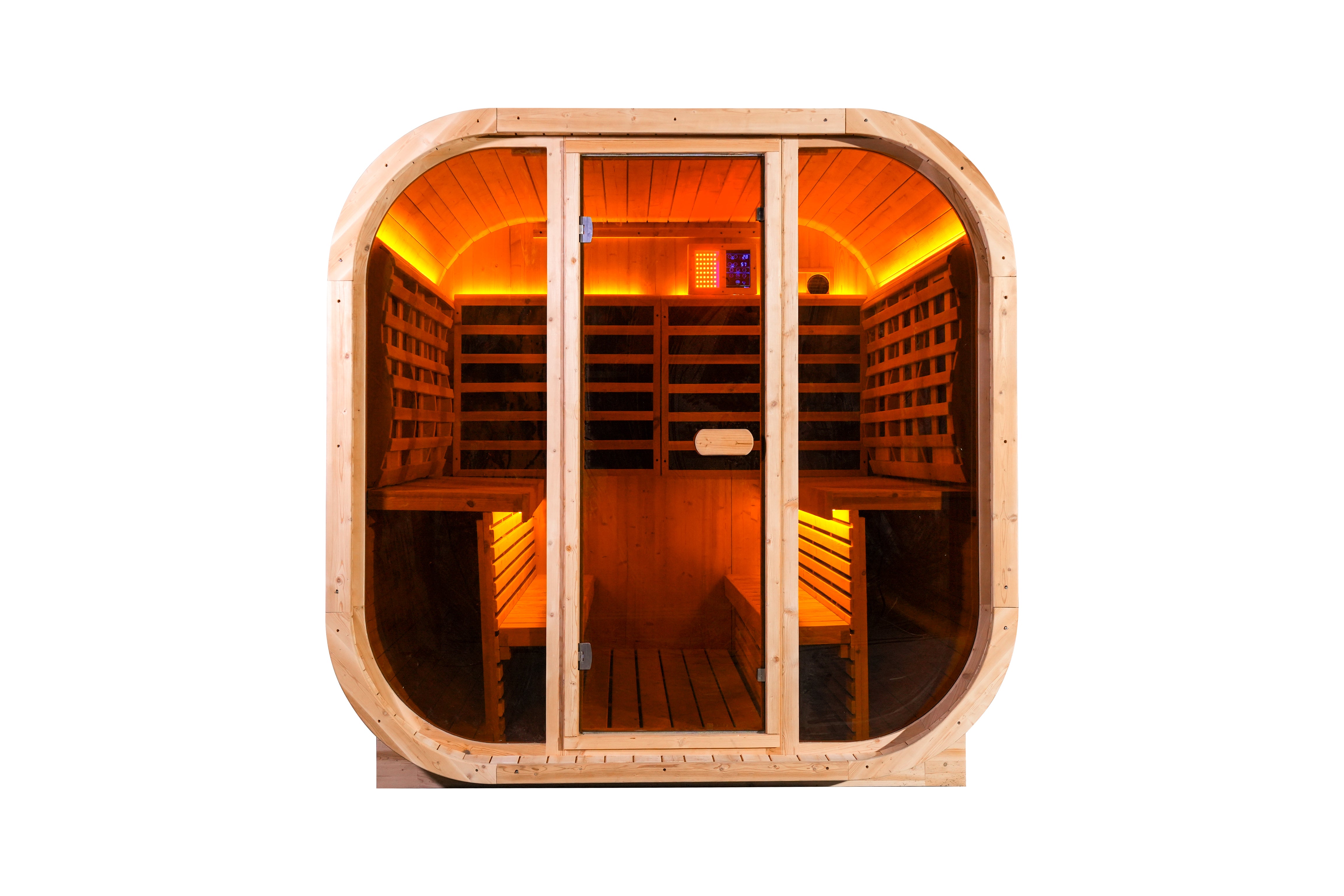 4 - Person Far - Infrared Sauna with Tieted Glass: Elevate Your Wellness Experience