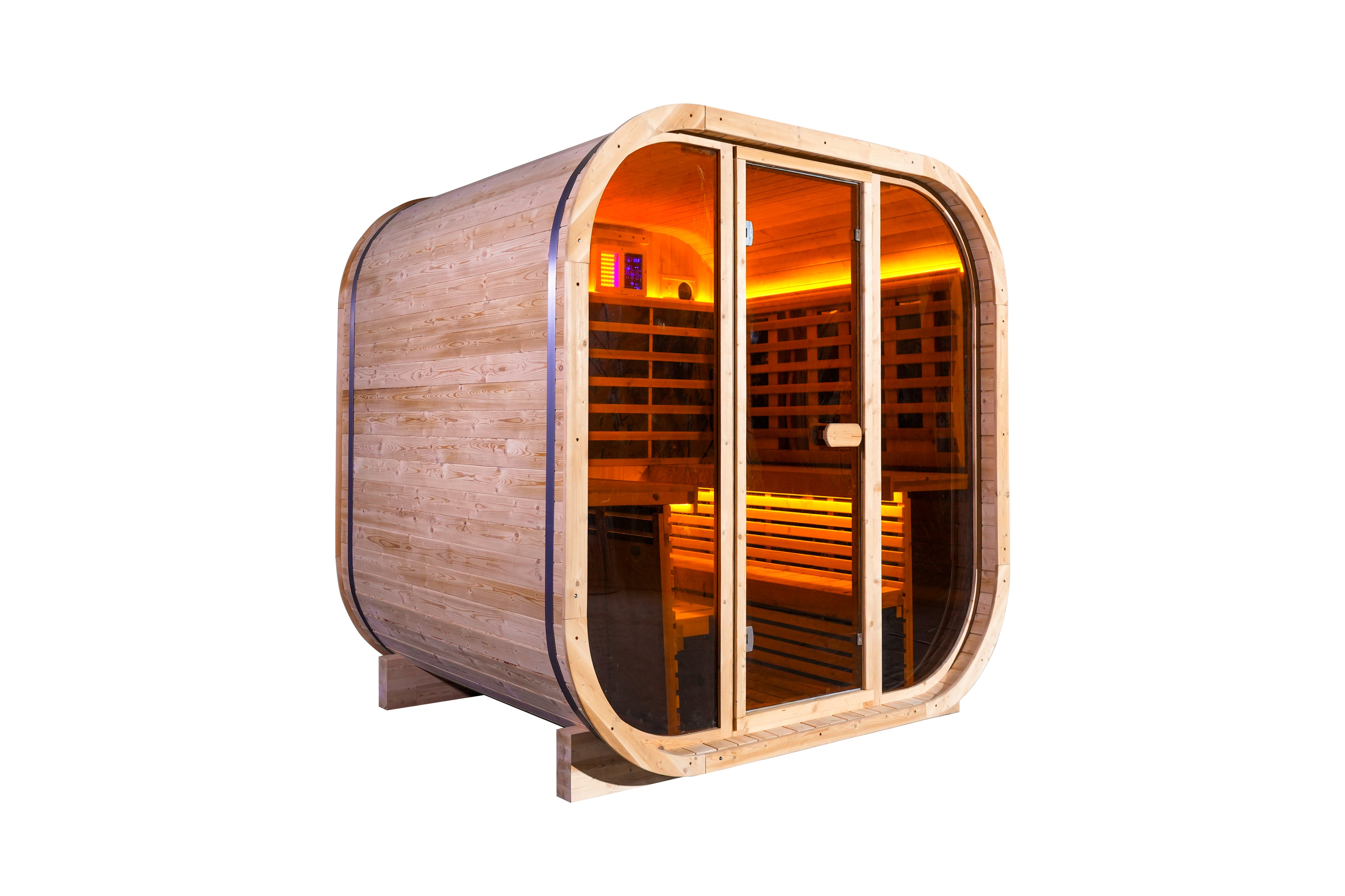 4 - Person Far - Infrared Sauna with Tieted Glass: Elevate Your Wellness Experience