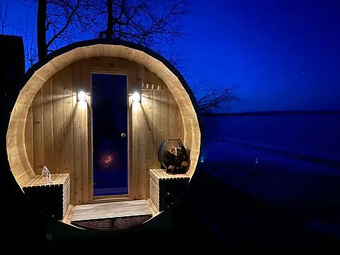 8'X10' CEDAR BARREL SAUNA(6-8 ADULTS) HELIUS