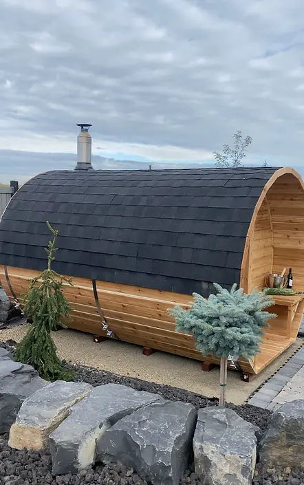 8'XI6 CEDAR BARREL SAUNA(10-12 ADULTS) HELIUS