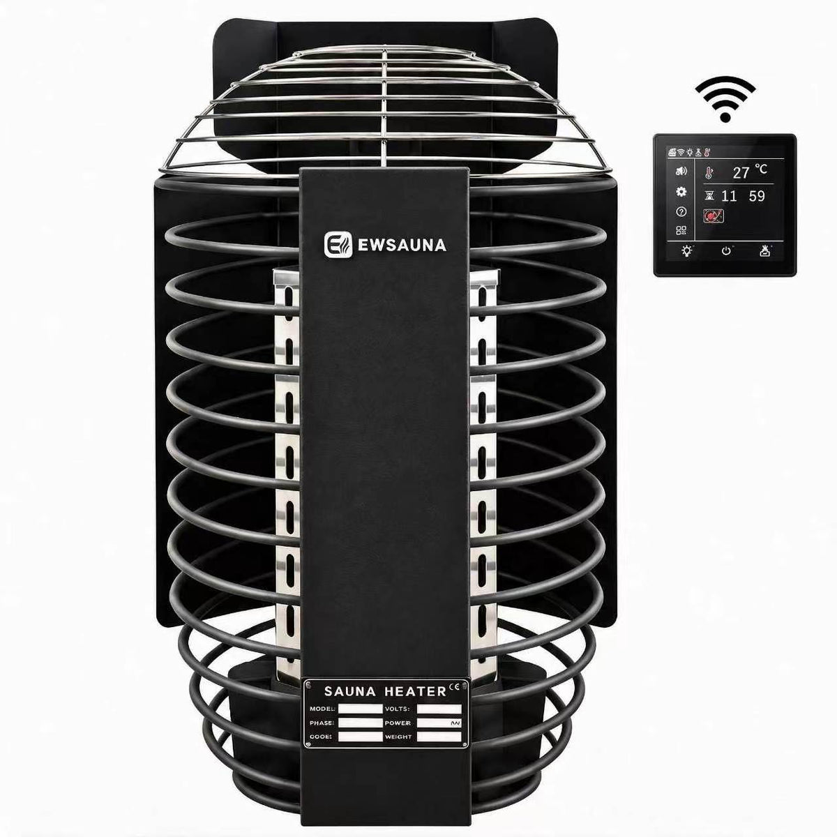 Heater with a Wi-Fi control panel