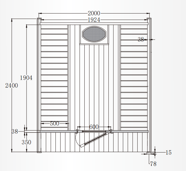 6 - Person Square Traditional Steam Sauna: A Haven of Relaxation and Wellness