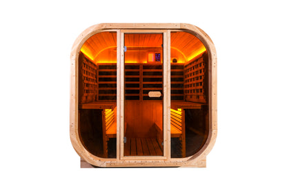 4 - Person Far - Infrared Sauna with Tieted Glass: Elevate Your Wellness Experience