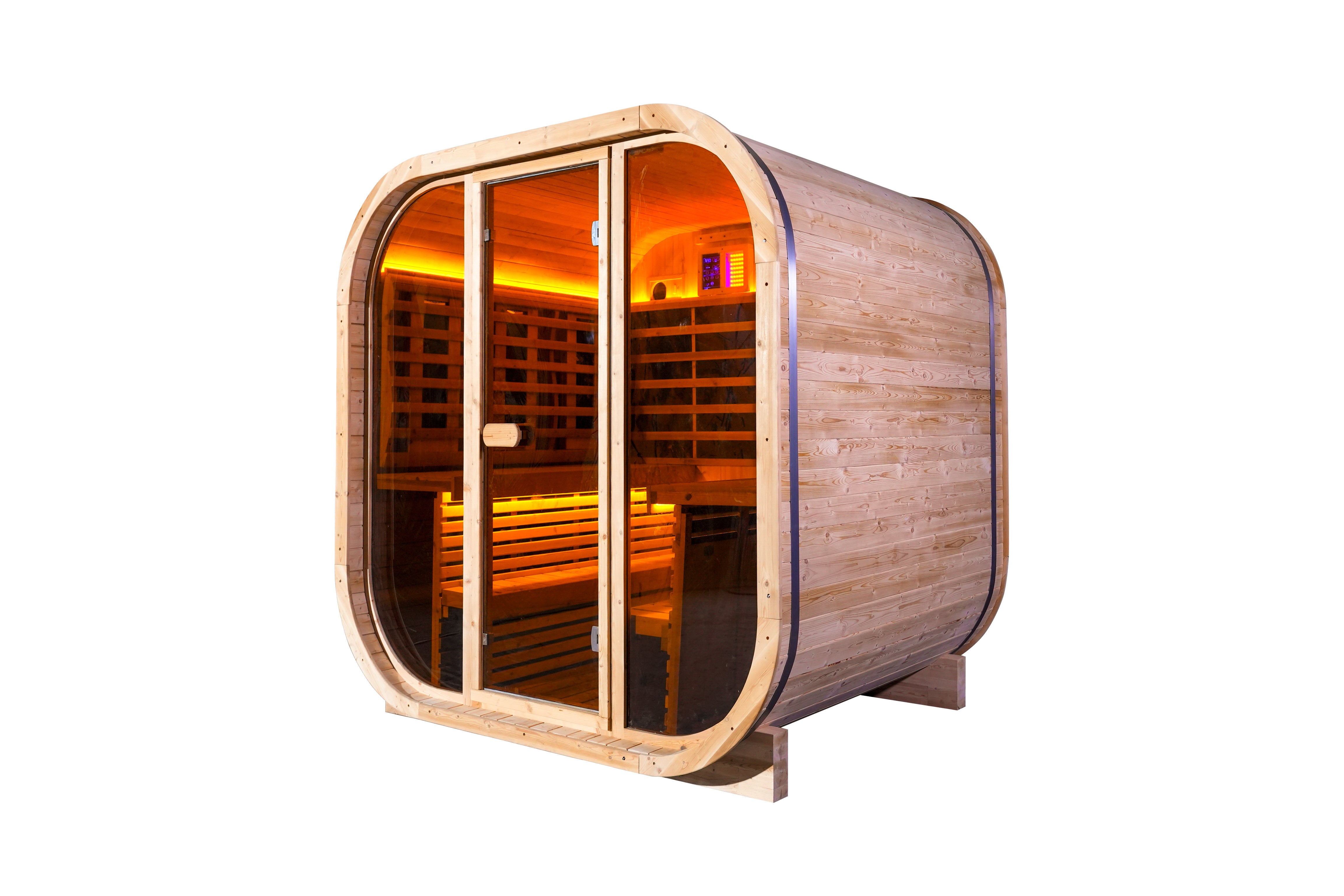 4 - Person Far - Infrared Sauna with Tieted Glass: Elevate Your Wellness Experience