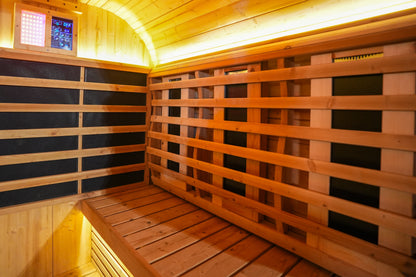 4 - Person Far - Infrared Sauna with Tieted Glass: Elevate Your Wellness Experience
