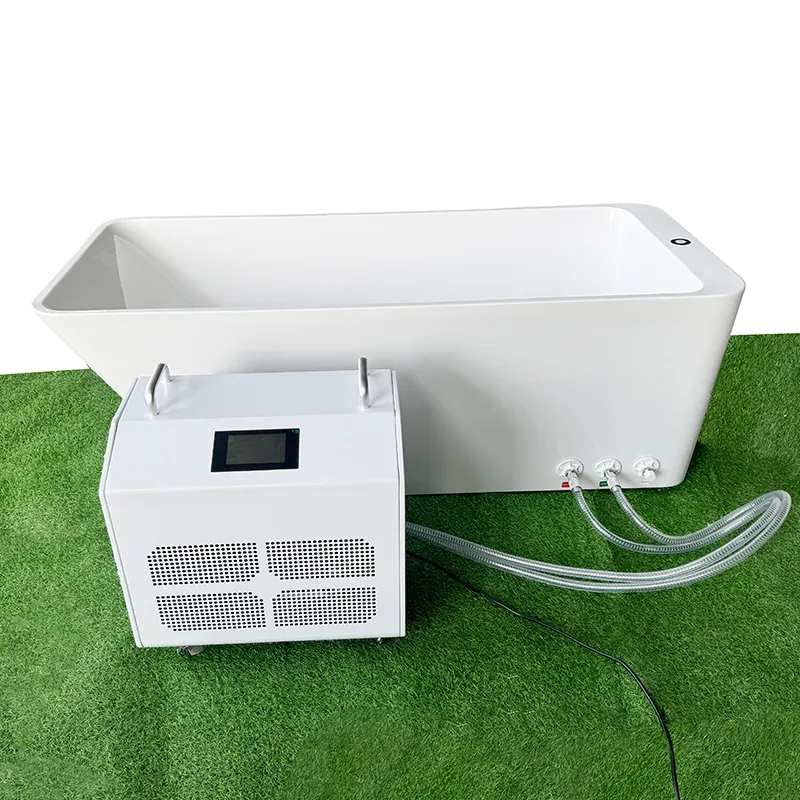 Rectangular Cold Plunge Tub Soaking Bathtub Acrylic Freestanding Ice Bath Tub