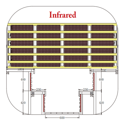 4 - Person Far - Infrared Sauna with Tieted Glass: Elevate Your Wellness Experience