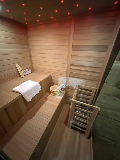 New Luxury High-End Black Square Outdoor Sauna HELIUS