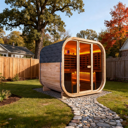 4 - Person Far - Infrared Sauna with Tieted Glass: Elevate Your Wellness Experience