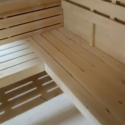 【New product pre-sale】6-person Square Luxury Outdoor Sauna with Private Changing Room - XPO