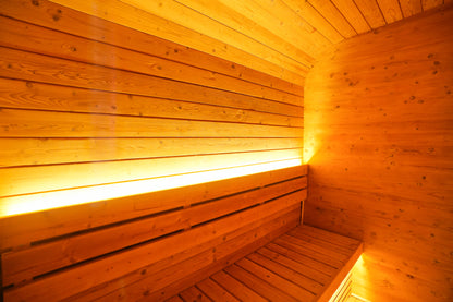 6 - Person Square Traditional Steam Sauna: A Haven of Relaxation and Wellness