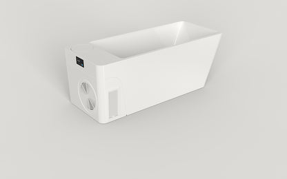 Acrylic Ice Bath Tub with Built-In Ice Machine – All-in-One Cold Plunge Spa System for Athlete Recovery, Hydrotherapy & Home Gym, Modern Sleek Cooling Design