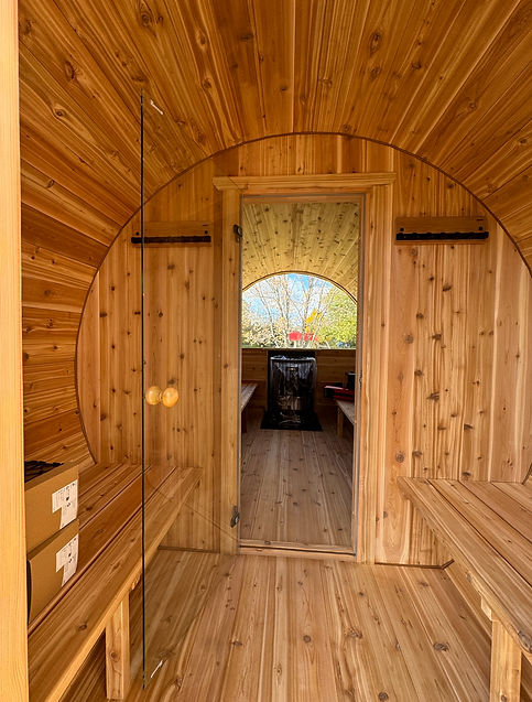 8'XI6 CEDAR BARREL SAUNA(10-12 ADULTS)