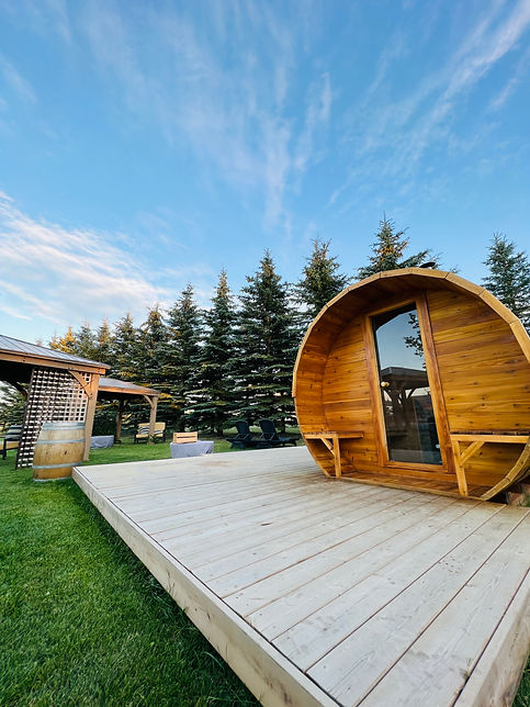 8'XI6 CEDAR BARREL SAUNA(10-12 ADULTS)