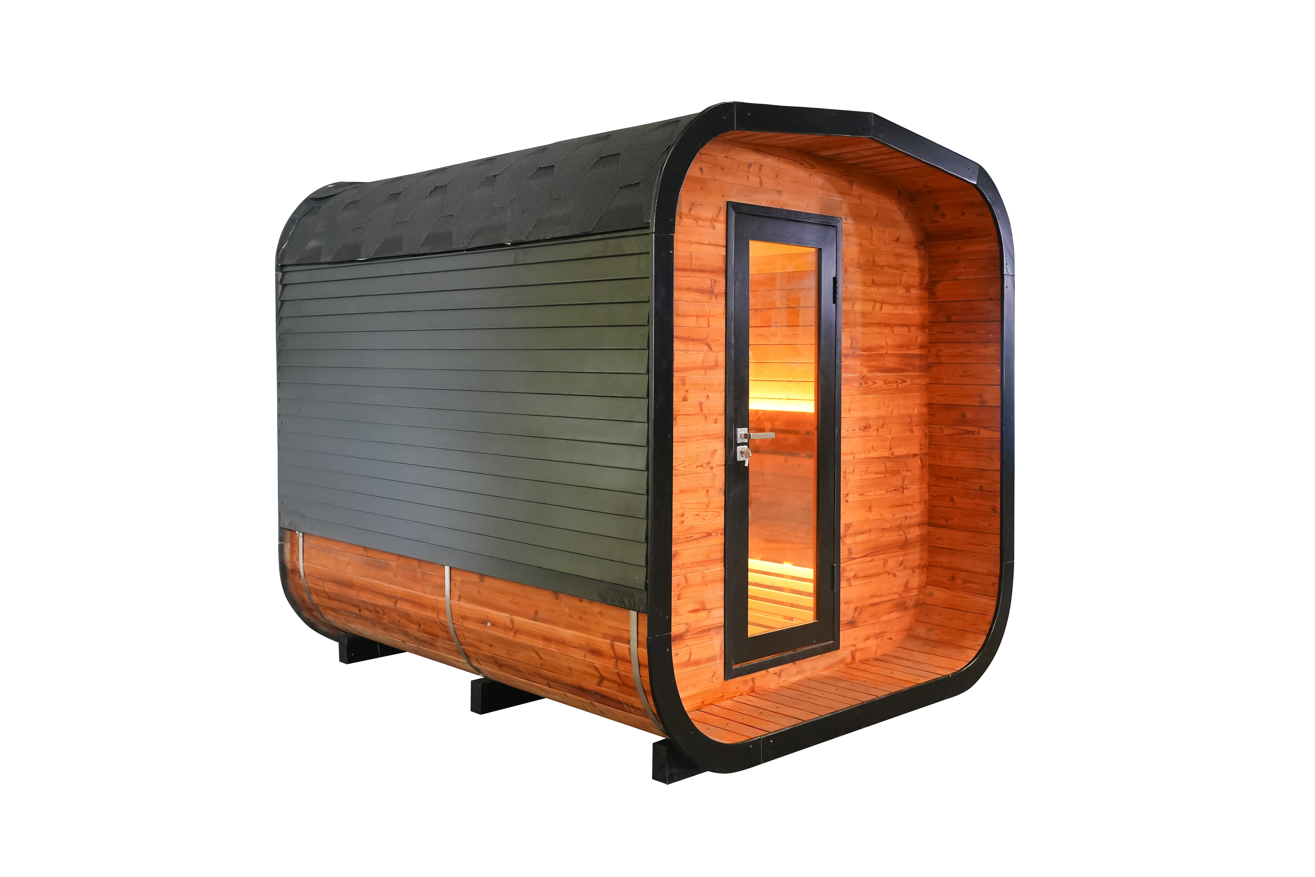 6 - Person Square Traditional Steam Sauna: A Haven of Relaxation and Wellness