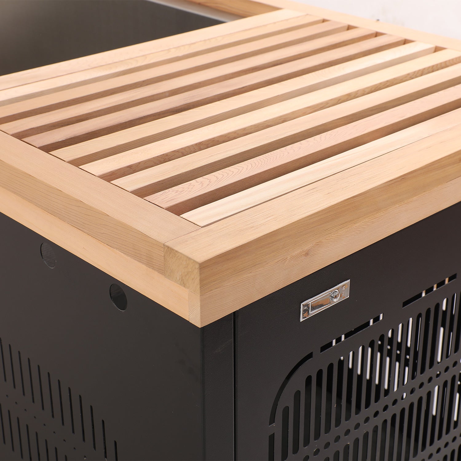 Black Rectangular Ice Tub