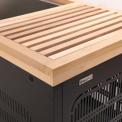 Black Rectangular Ice Tub