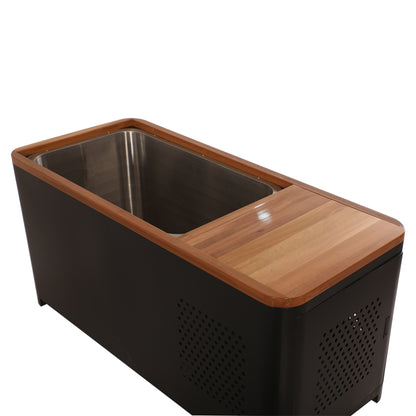 Black Rectangular Ice Tub