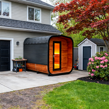 6 - Person Square Traditional Steam Sauna: A Haven of Relaxation and Wellness