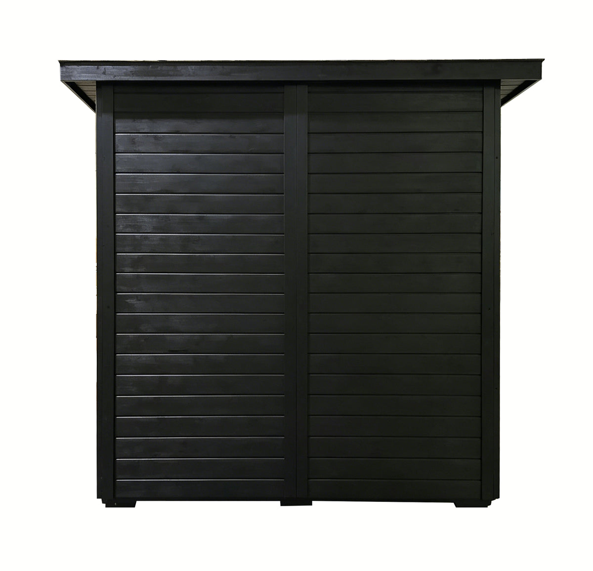 Canadian Red Cedar Outdoor Sauna, 4-5 Person Traditional Steam Sauna with 6KW WIFI Control Heater, Tempered Glass Front, LED Lighting, Bitumen Roof, Complete Accessories Kit for Outdoor & Backyard Use