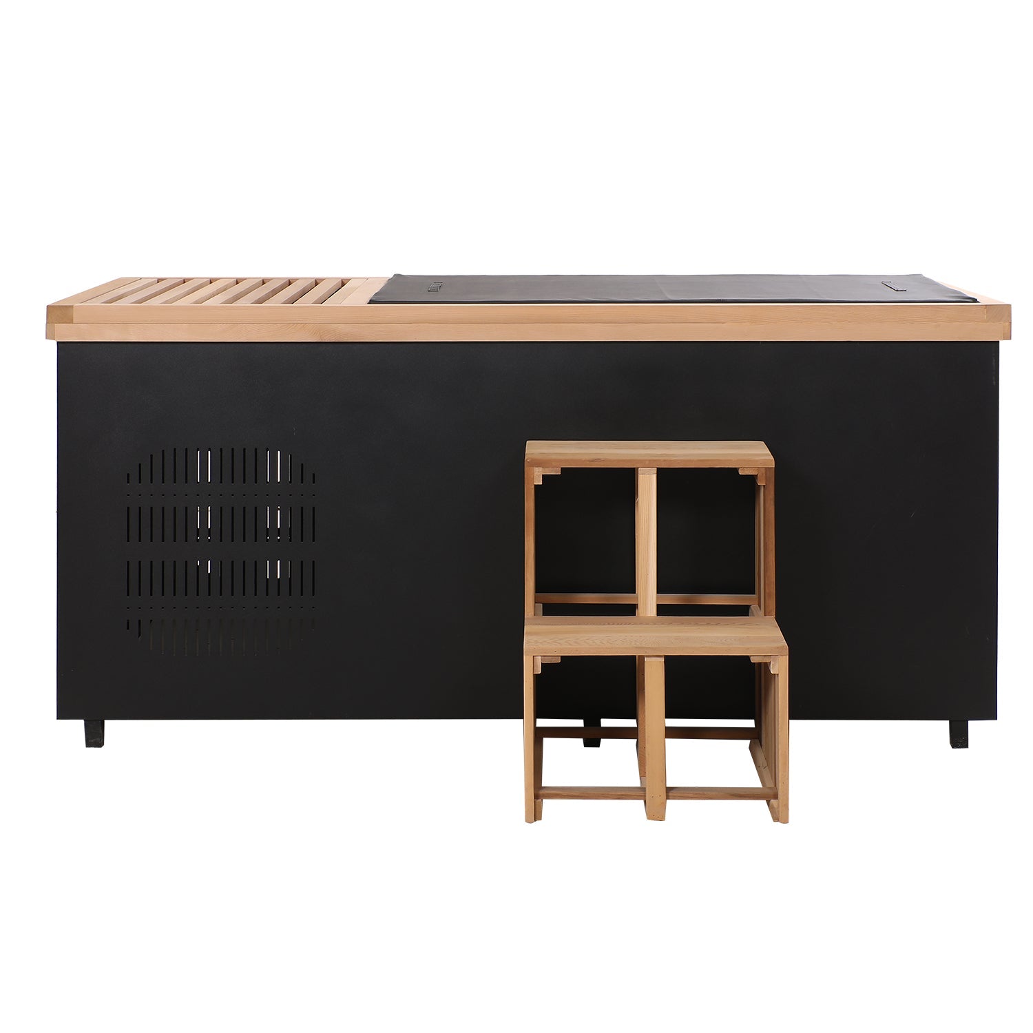 Black Rectangular Ice Tub