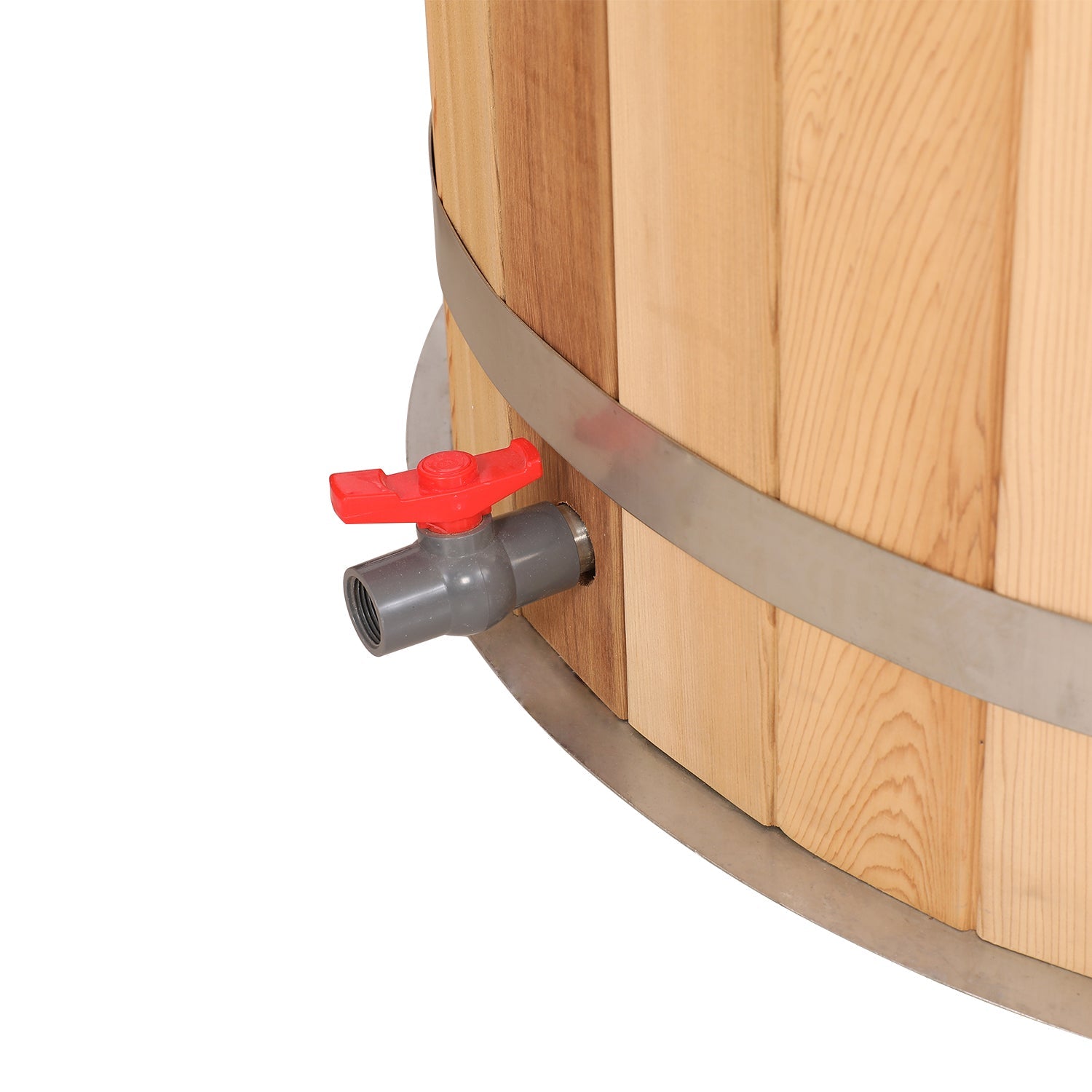 Round Red Cedar Cold Plunge Tub, Cold Plunge Barrel for Human Cryotherapy, Spa & Muscle Recovery – Natural Wood Wellness Design