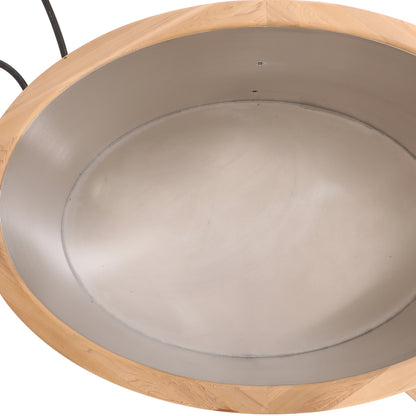 Premium Red Cedar Oval Ice Bath Tub – Cold Plunge Spa Barrel for Athletes Recovery & Therapeutic Home Use, Natural Wooden Therapy Tub
