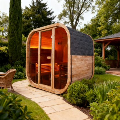 4 - Person Traditional Steam Sauna: Enjoy Shared Relaxation and Wellness