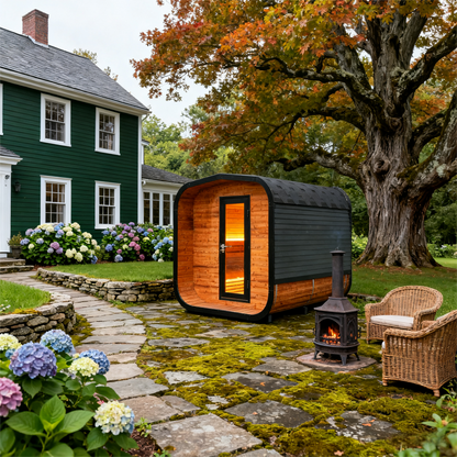 6 - Person Square Traditional Steam Sauna: A Haven of Relaxation and Wellness