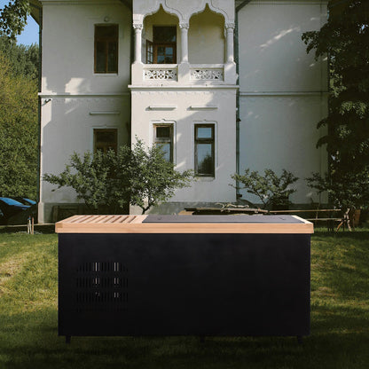 Black Rectangular Ice Tub