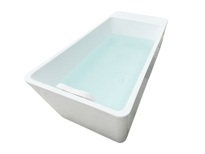 Acrylic Ice Bath Tub with Built-In Ice Machine – All-in-One Cold Plunge Spa System for Athlete Recovery, Hydrotherapy & Home Gym, Modern Sleek Cooling Design