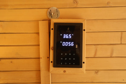 Knot Cedar Traditional Steam Outdoor Square Sauna for 1-2 Persons | Immersive Wooden Healing Private Outdoor Relaxation Space