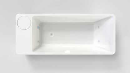 Acrylic Ice Bath Tub with Built-In Ice Machine – All-in-One Cold Plunge Spa System for Athlete Recovery, Hydrotherapy & Home Gym, Modern Sleek Cooling Design