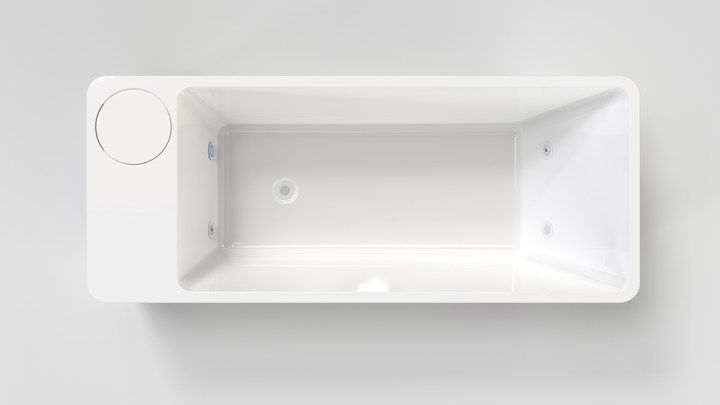 Acrylic Ice Bath Tub with Built-In Ice Machine – All-in-One Cold Plunge Spa System for Athlete Recovery, Hydrotherapy & Home Gym, Modern Sleek Cooling Design