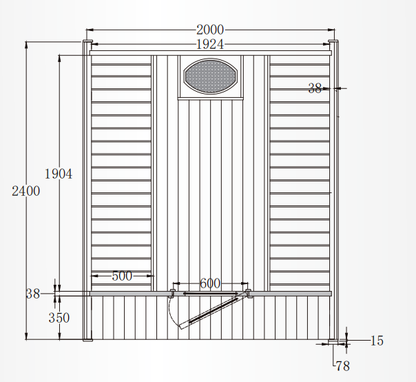 6 - Person Square Traditional Steam Sauna: A Haven of Relaxation and Wellness