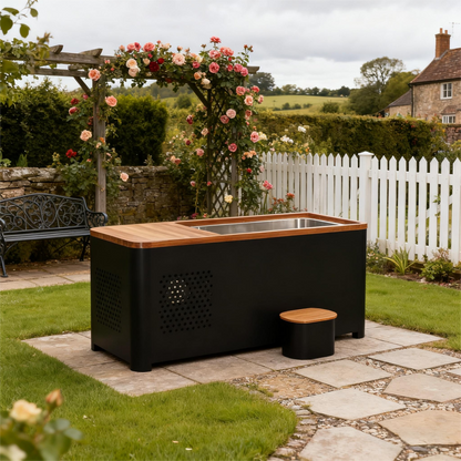 Black Rectangular Ice Tub