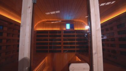4 - Person Far - Infrared Sauna with Tieted Glass: Elevate Your Wellness Experience