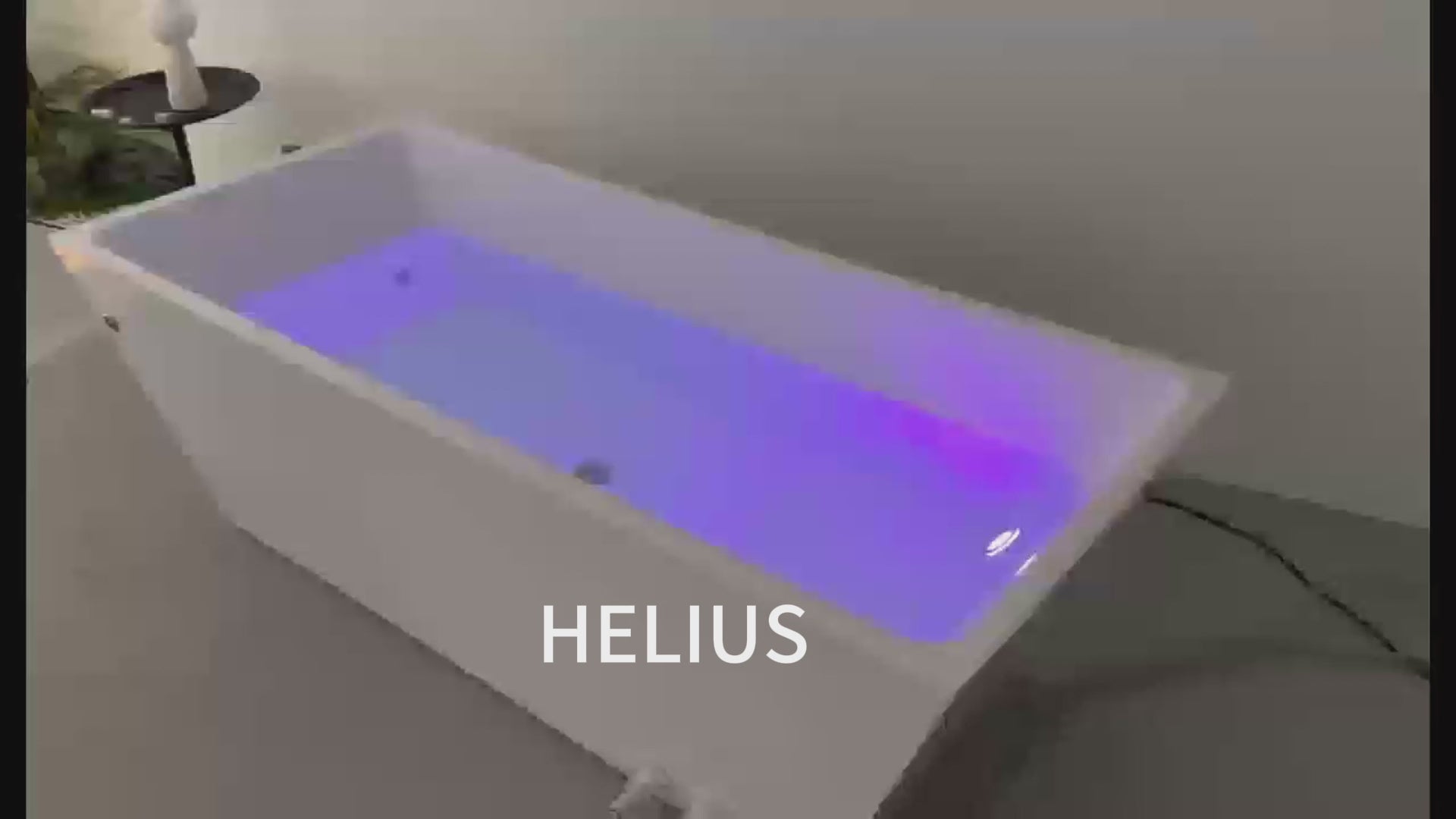 Ice Bath Therapy Acrylic Cold Plunge With LED Light