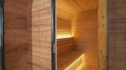 6 - Person Square Traditional Steam Sauna: A Haven of Relaxation and Wellness